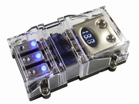 3x anl zekeringhouder met voltmeter